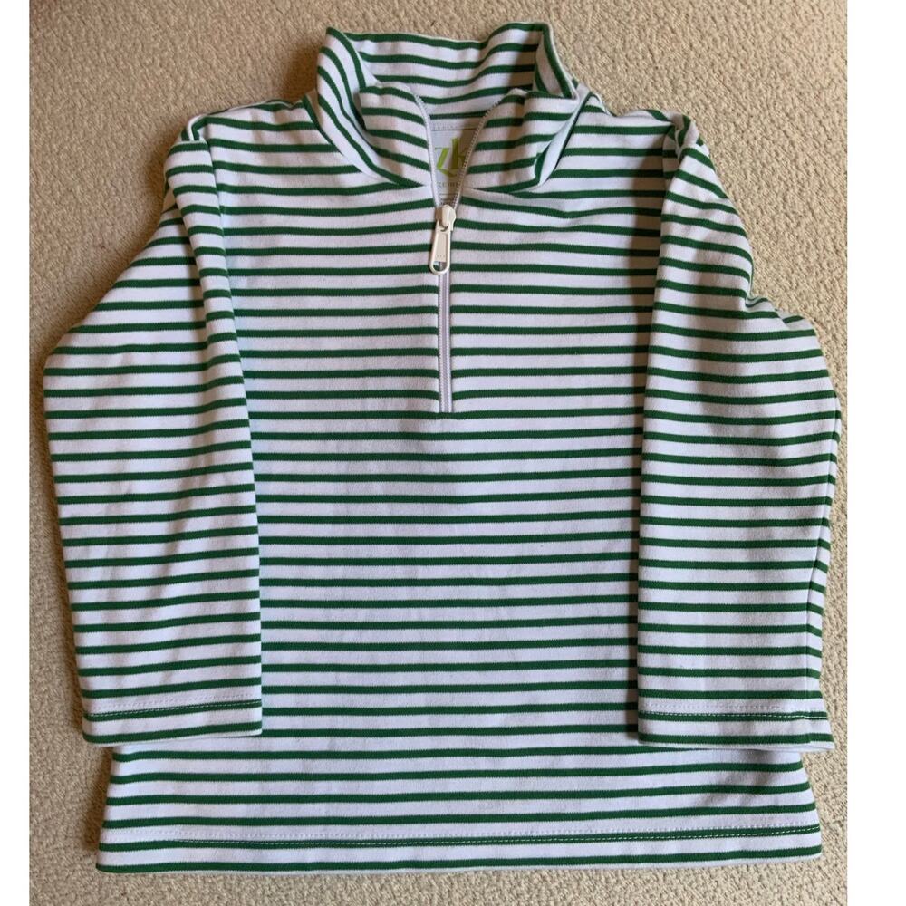 Zuccini Kids Green‎ and white Pullover 24 mo